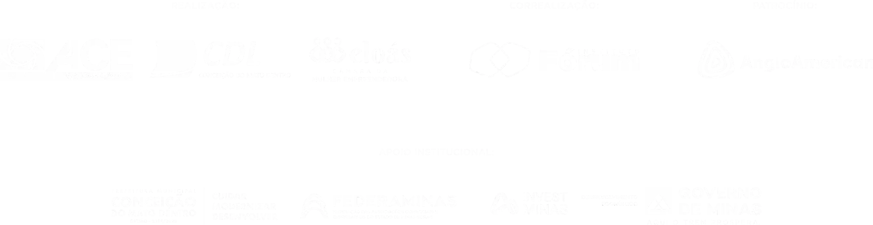 Logos dos patrocinadores